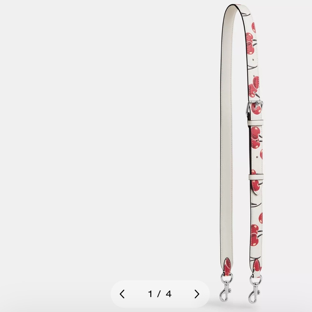 Coach Strap With Cherry Print nwt
